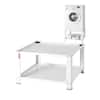 Front. VEVOR - Laundry Pedestal with Storage Shelf, 28"Lx28" Wx16" H,Washer And Dryer Base Stand Platform Universal Fit 660lbs Capacity - White.