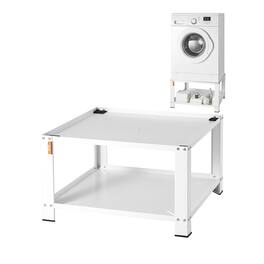VEVOR - Laundry Pedestal with Storage Shelf, 28"Lx28" Wx16" H,Washer And Dryer Base Stand Platform Universal Fit 660lbs Capacity - White