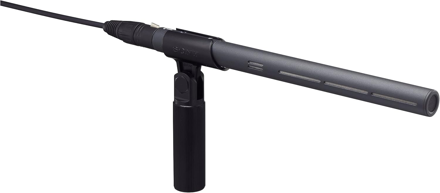Alt View 1. Sony - Sony ECM678/9X Shotgun Microphone, Black - Black.