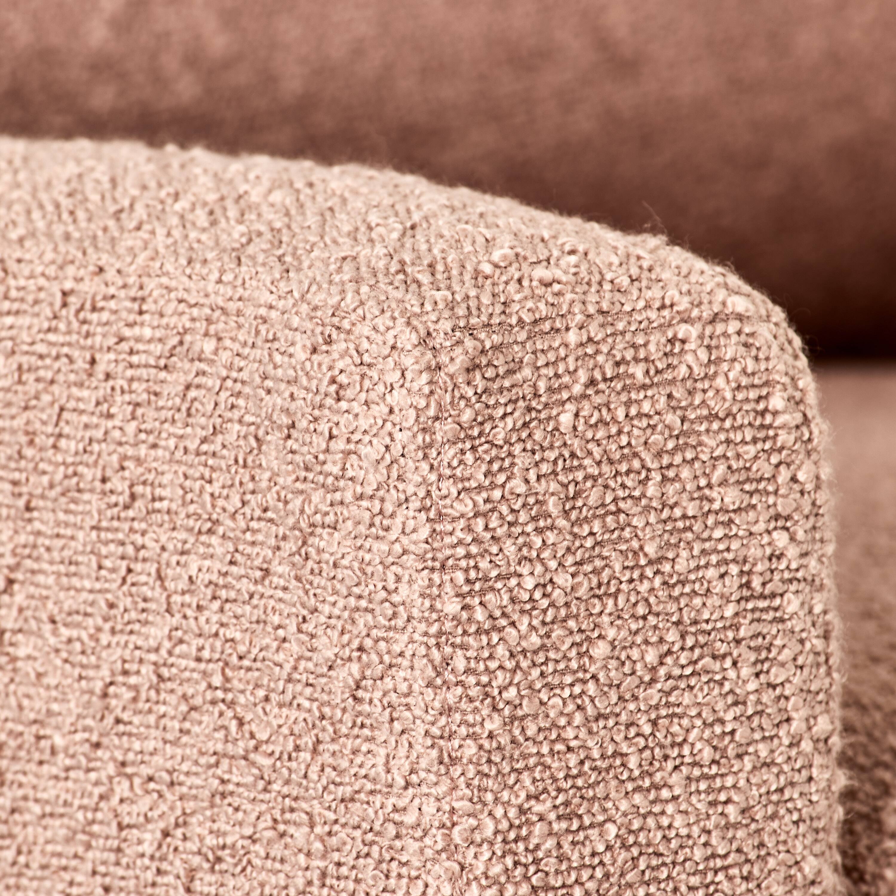 Alt View 7. CorLiving - Caillie Boucle Fabric Upholstered Contemporary Glider Recliner Chair - Pink.
