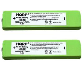 HQRP - 2-Pack 1.2 V 1200 mAh NiMH Gumstick Rechargeable Batteries for Sony NC-5WM NC-6WM WM-701C