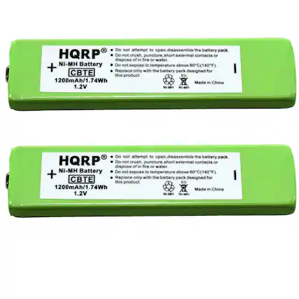 Do not attempt to open, disassemble the battery pack.
Do not crush, puncture, short external contacts or dispose of in fire or water.
Ni-MH Battery
Do not expose to temperature above 60°C (140°F).
Replace only with the battery pack designed for this product.
1200mAh/1.74Wh
1.2V
Made in China