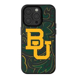 Keyscaper - NCAA - Baylor Bears Paisley iPhone Magnetic Bump Case - 15 - Black
