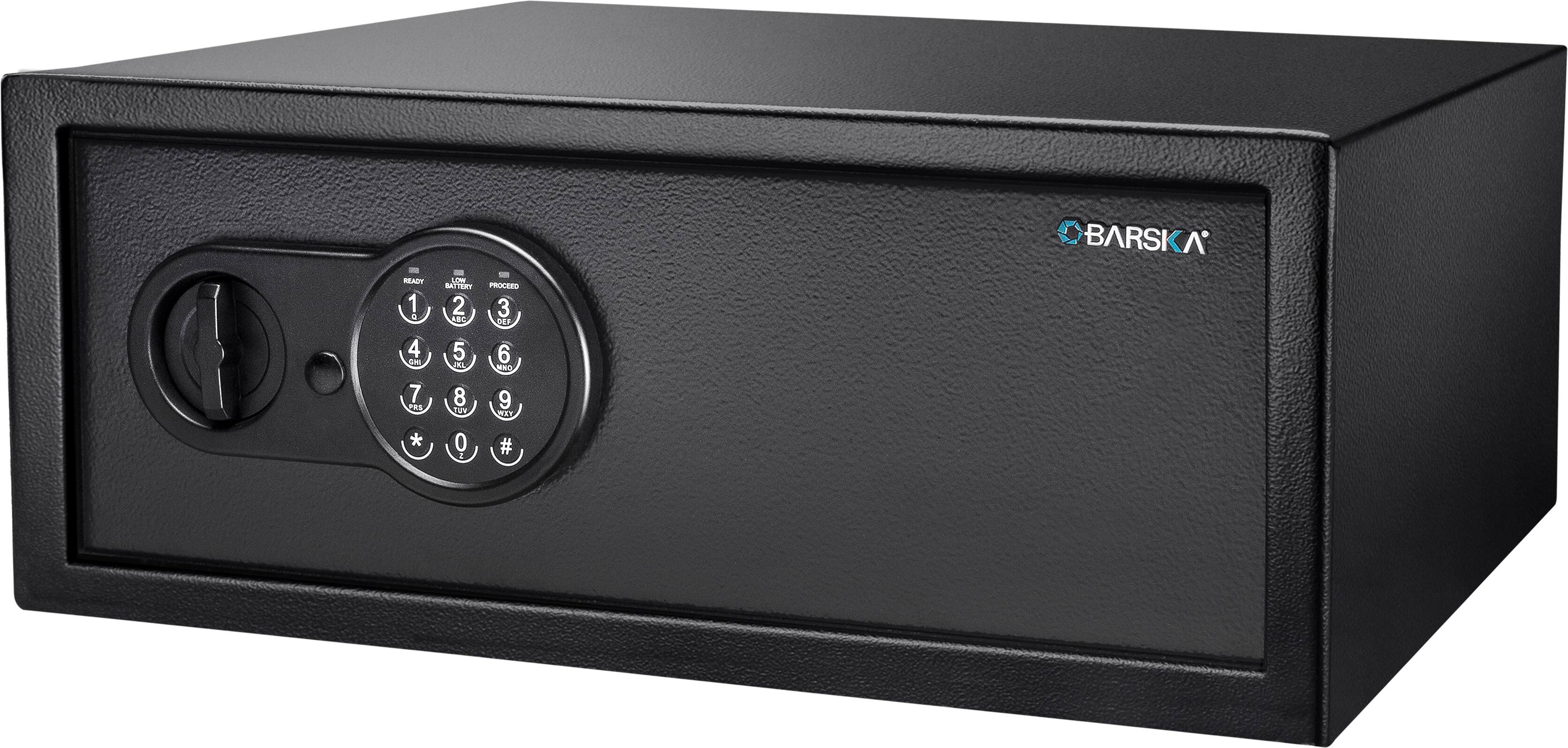 Front. Barska - Digital Keypad Security Safe, 1.2 Cubic Ft - Black.