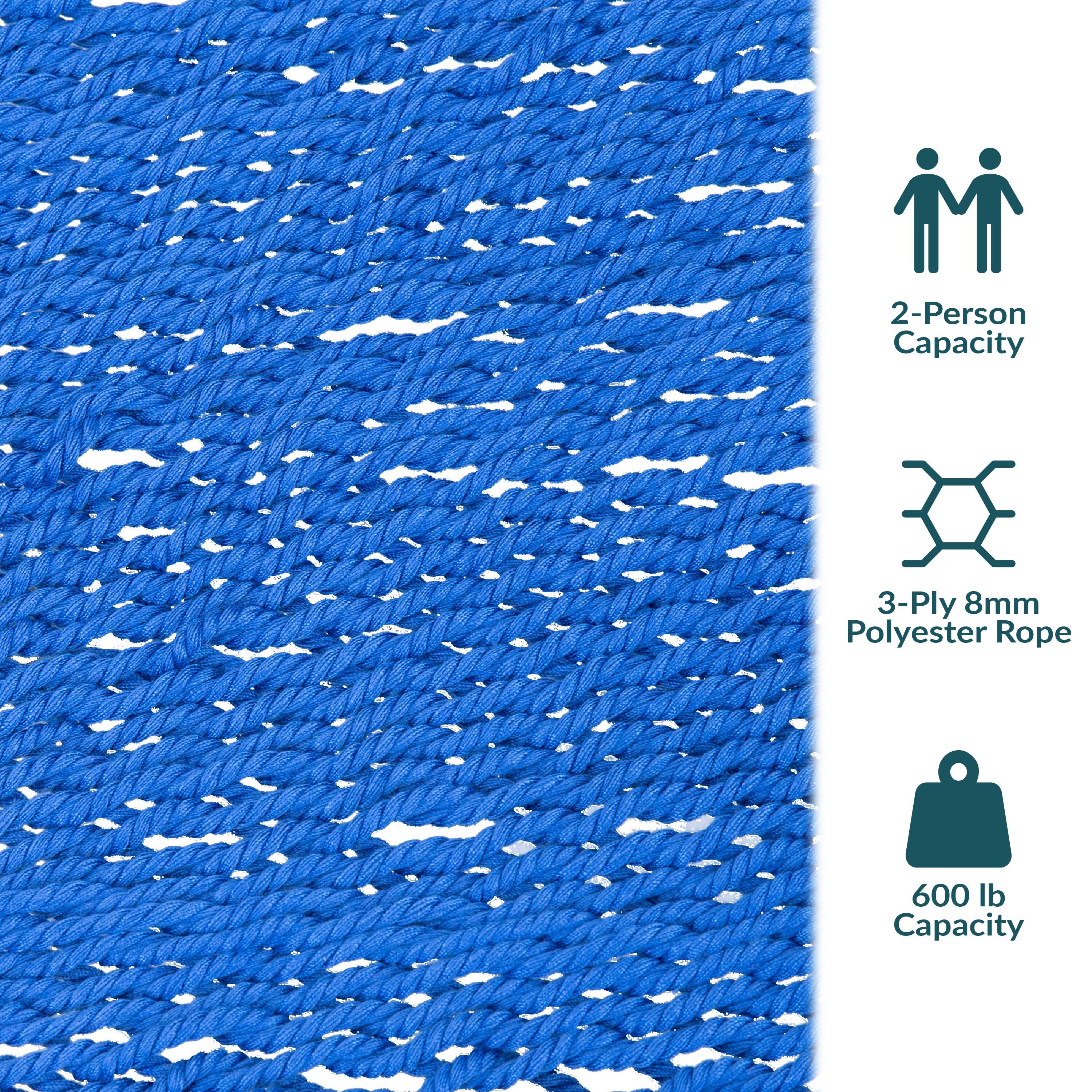 2-Person Capacity  
3-Ply 8mm Polyester Rope  
600 lb Capacity