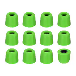 Unique Bargains - Memory Foam Earbud Tips (4.9mm/0.19"), 12pcs/6Pairs - Medium, Noise Isolation, Comfort & Secure Fit for Earphones - Green