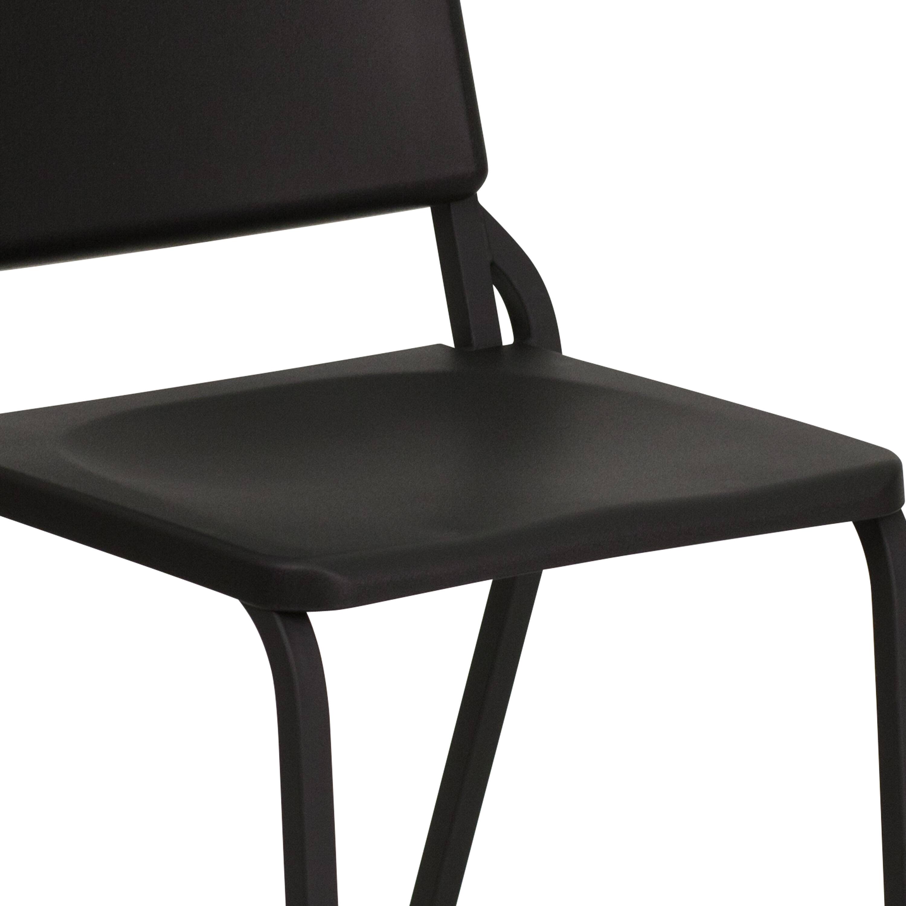 Alt View 9. Emma + Oliver - High Density Stackable Melody Band/Music Chair - Black.