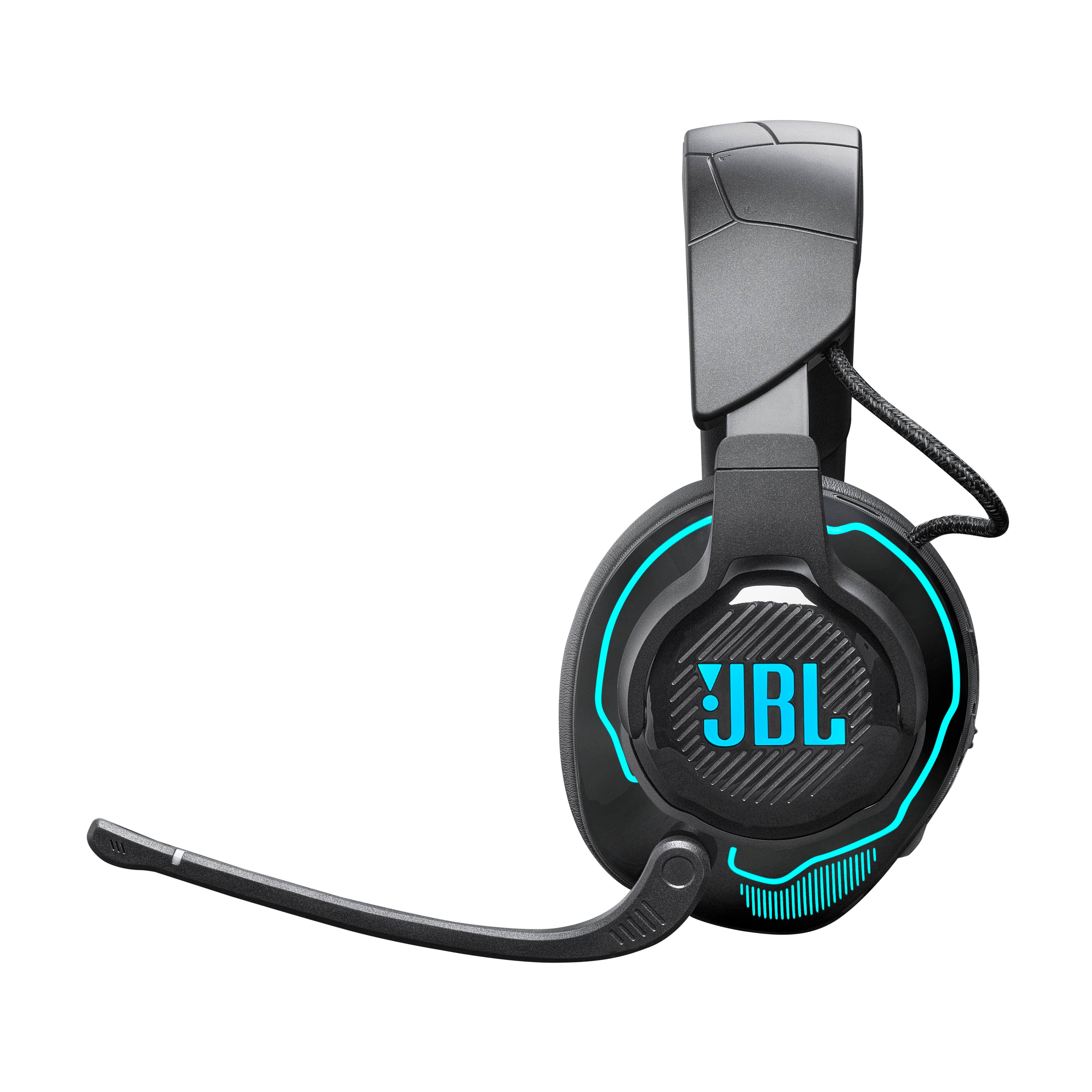 Back. JBL - Quantum 910X Wireless over-ear gaming headset with detachable boom mic - Black.