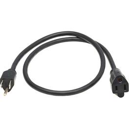 Eaton Tripp Lite Series Power Extension Cord, NEMA 5-15P to NEMA 5-15R - 13A, 120V, 16 AWG, 3 ft. (0.9 m), For - Black