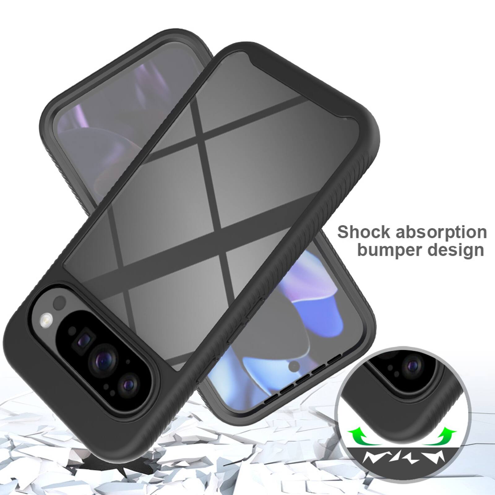 Shock absorption bumper design