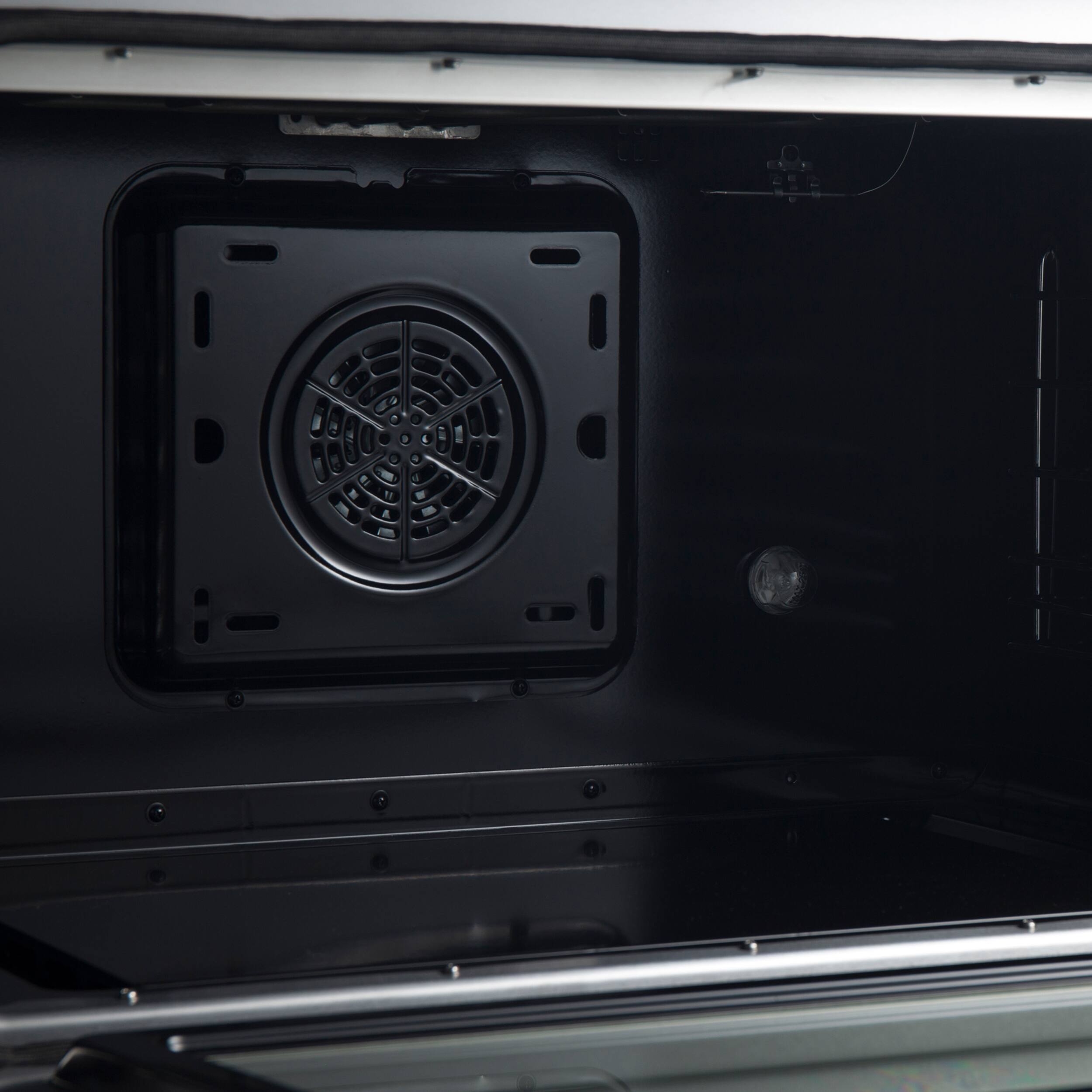 Alt View 8. Forno Appliances - Marco 5.36 Cu. Ft. Freestanding Dual Fuel Convection Range with Dual Ring Burner - Silver.