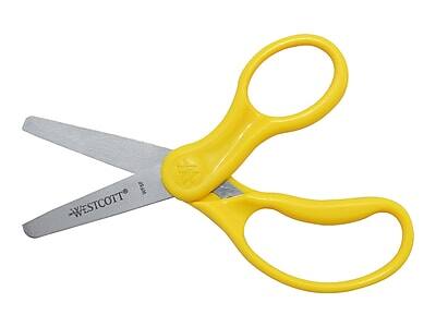 Alt View 2. Westcott - 5" Stainless Steel Kid's Scissors, Blunt Tip, 12/Pack - Assorted Colors.
