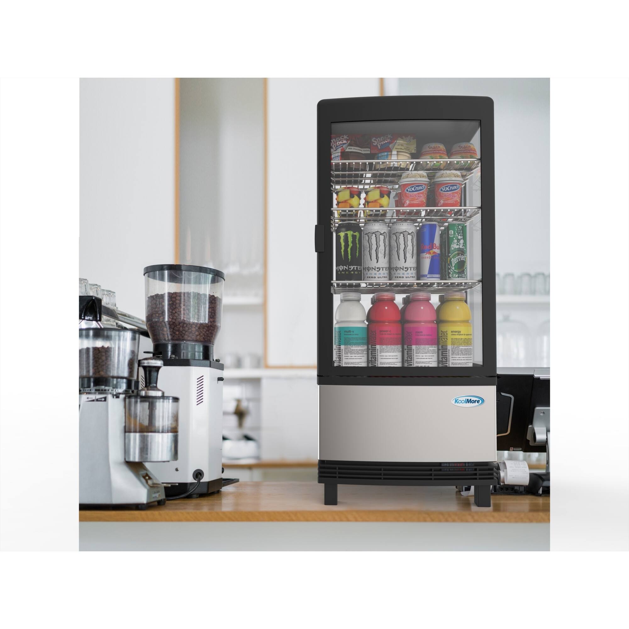 The text on the image reads: "Be on the store front with more."