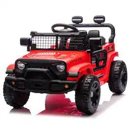 Boyel Living - 3+ 24V Kids Ride On UTV with Parents Remote Control Twin 80W Motors 4Wheel Sus - Red