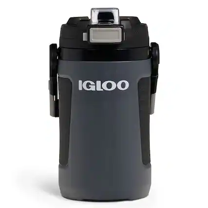 Front. Igloo - IGLOO Rival Half Gallon Jug, Tactical Gray - Tactical Gray.