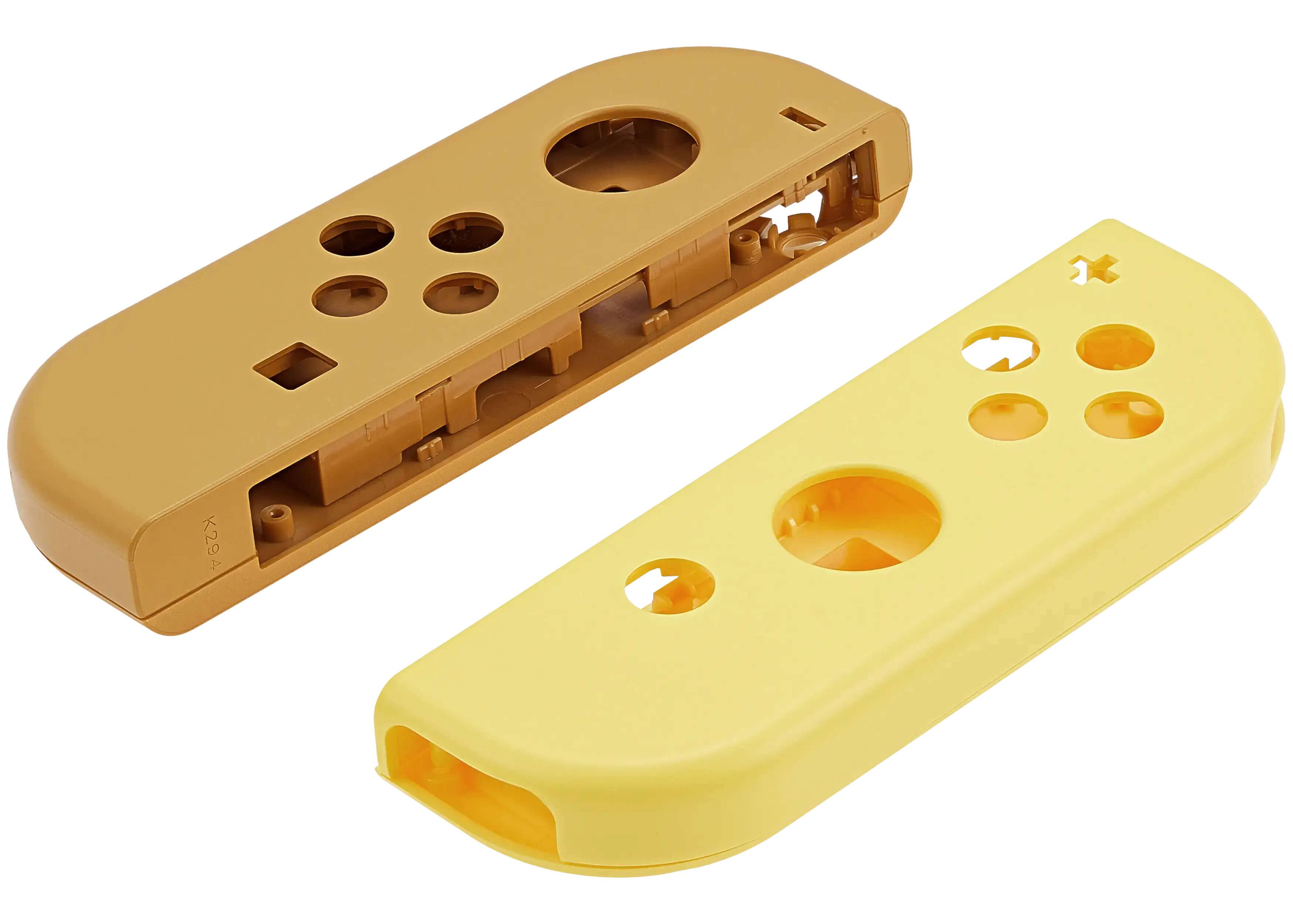 Alt View 1. MobileSentrix - Housing Shell Compatible For Nintendo Switch Joy Con Controller - Brown & Yellow - Brown/Yellow.