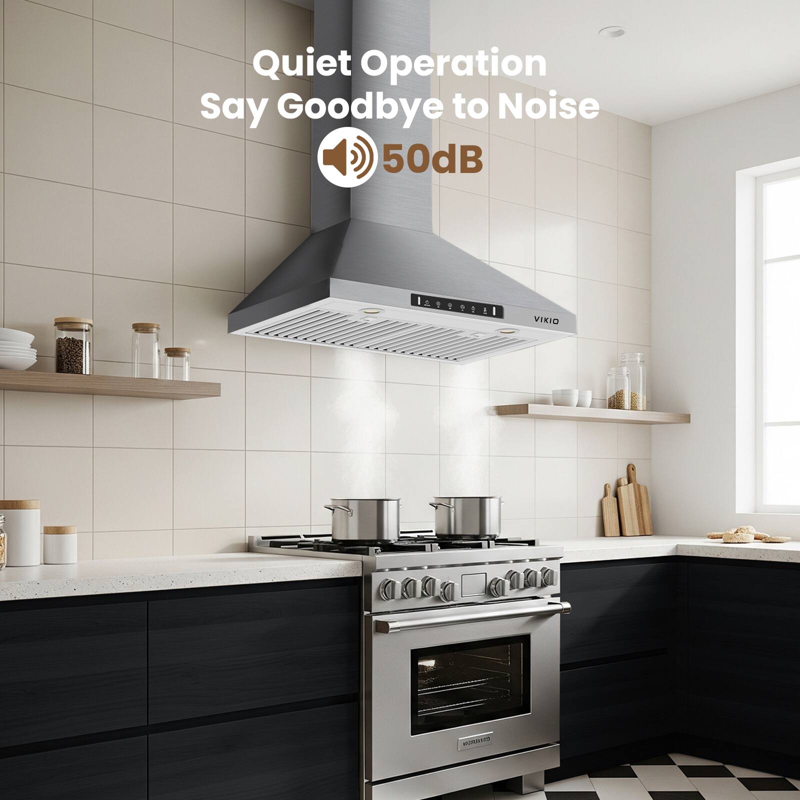 Quiet Operation Say Goodbye to Noise 50dB, VIKIO