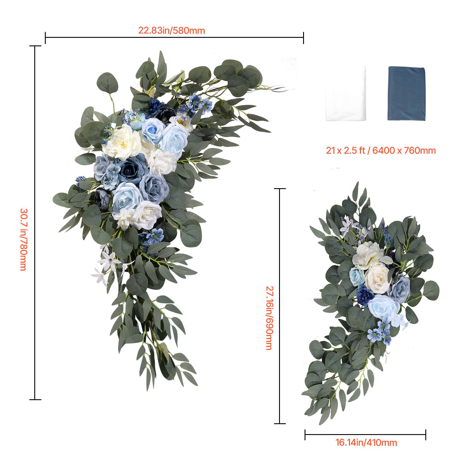 22.83in/580mm  
21 x 2.5 ft / 6400 ft x 760mm  
30.7 in/780mm  
27.16in/690mm  
16.14in/410mm