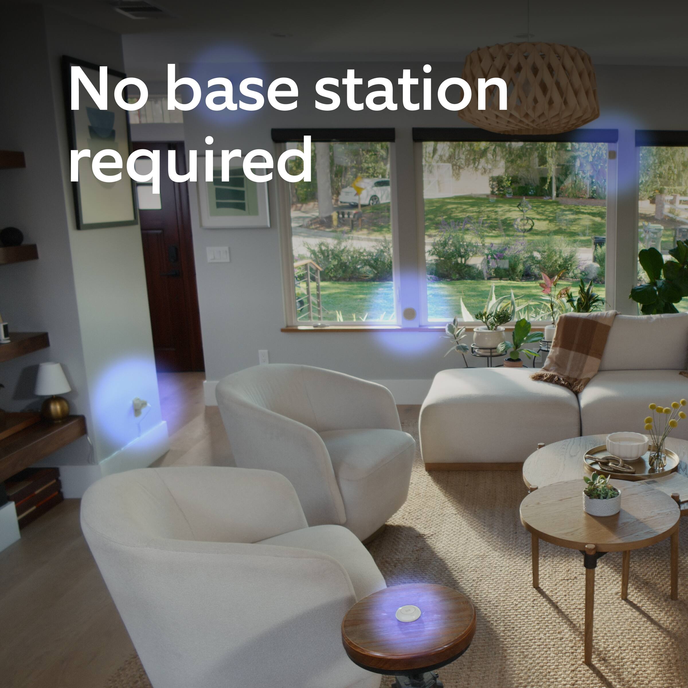 No base station required