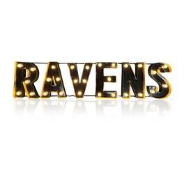 Imperial - Baltimore Ravens 40" x 9" Lighted Recycled Metal Sign - Multicolor