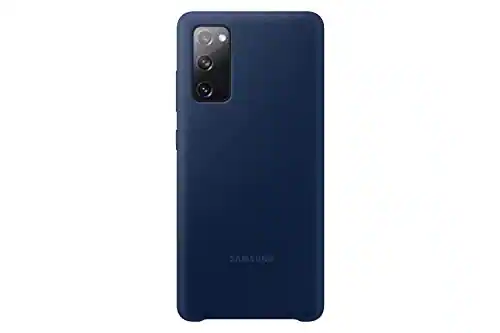 Front. Samsung - Samsung Silicone Cover for Samsung Galaxy S20 FE / S20 FE 5G - Navy Blue - Navy Blue.