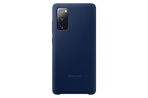 Front. Samsung - Samsung Silicone Cover for Samsung Galaxy S20 FE / S20 FE 5G - Navy Blue - Navy Blue.
