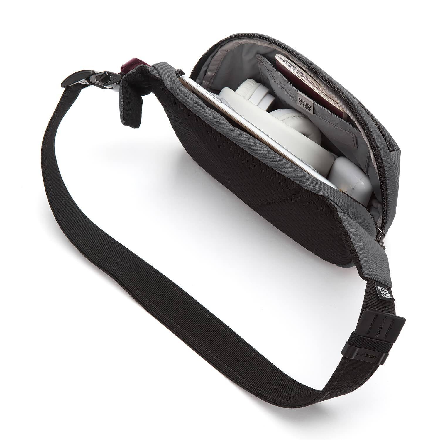 Alt View 2. Pacsafe - Vibe 100 4L Anti Theft Fanny Pack - Slate.