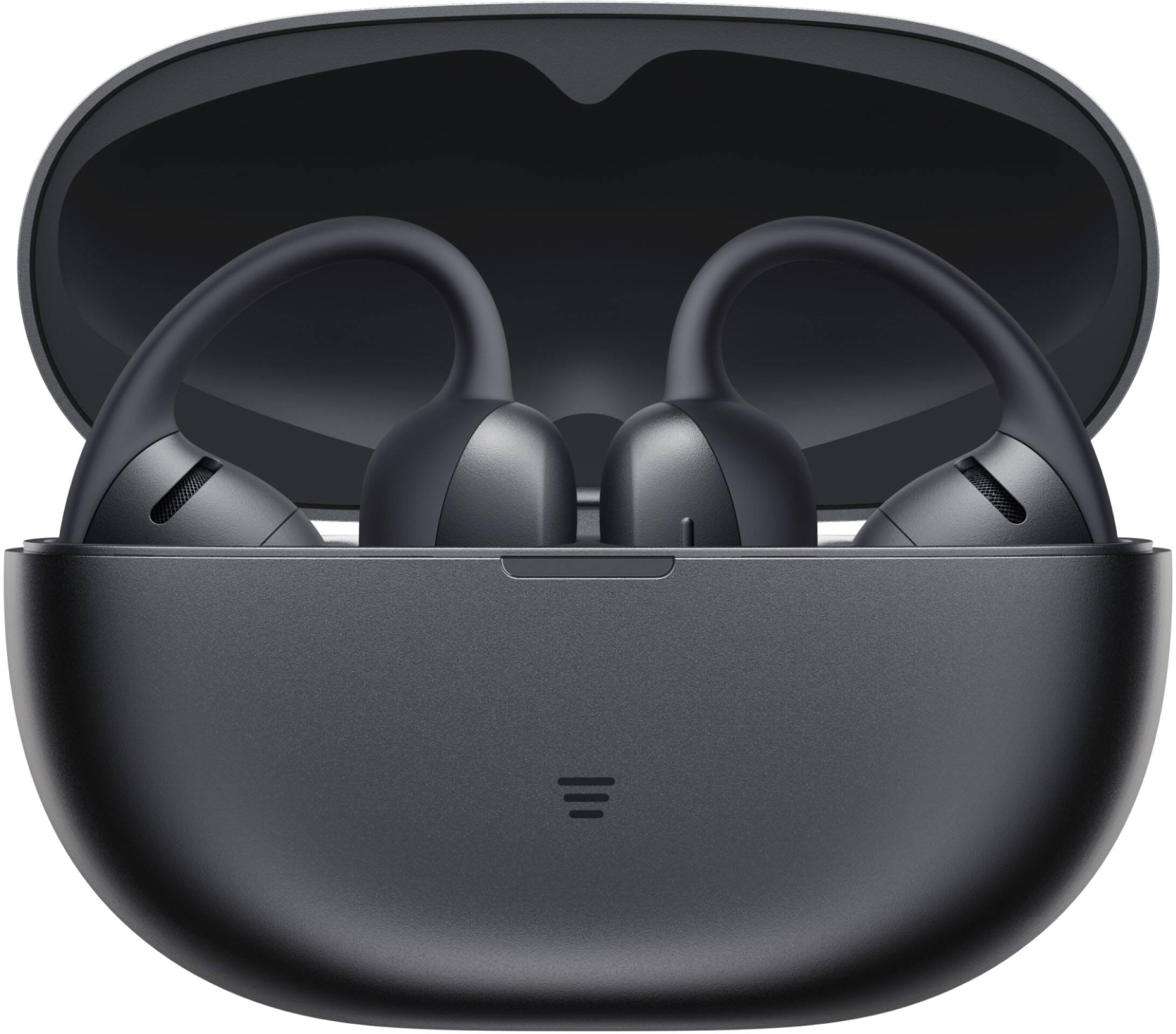 Alt View 4. Shokz - OpenDots Air Open-Ear Clip-On True Wireless Bluetooth Earbuds - Black.