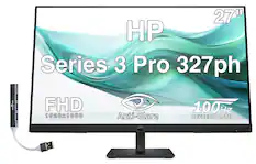 27" HP Series 3 Pro 327ph
- FHD 1920x1080
- Anti-Glare
- 100Hz Refresh Rate