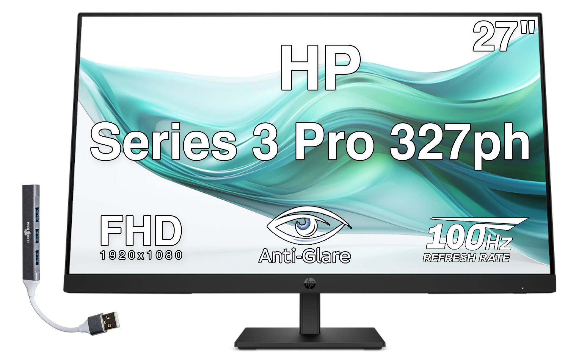 27" HP Series 3 Pro 327ph  
- FHD 1920x1080  
- Anti-Glare  
- 100Hz Refresh Rate