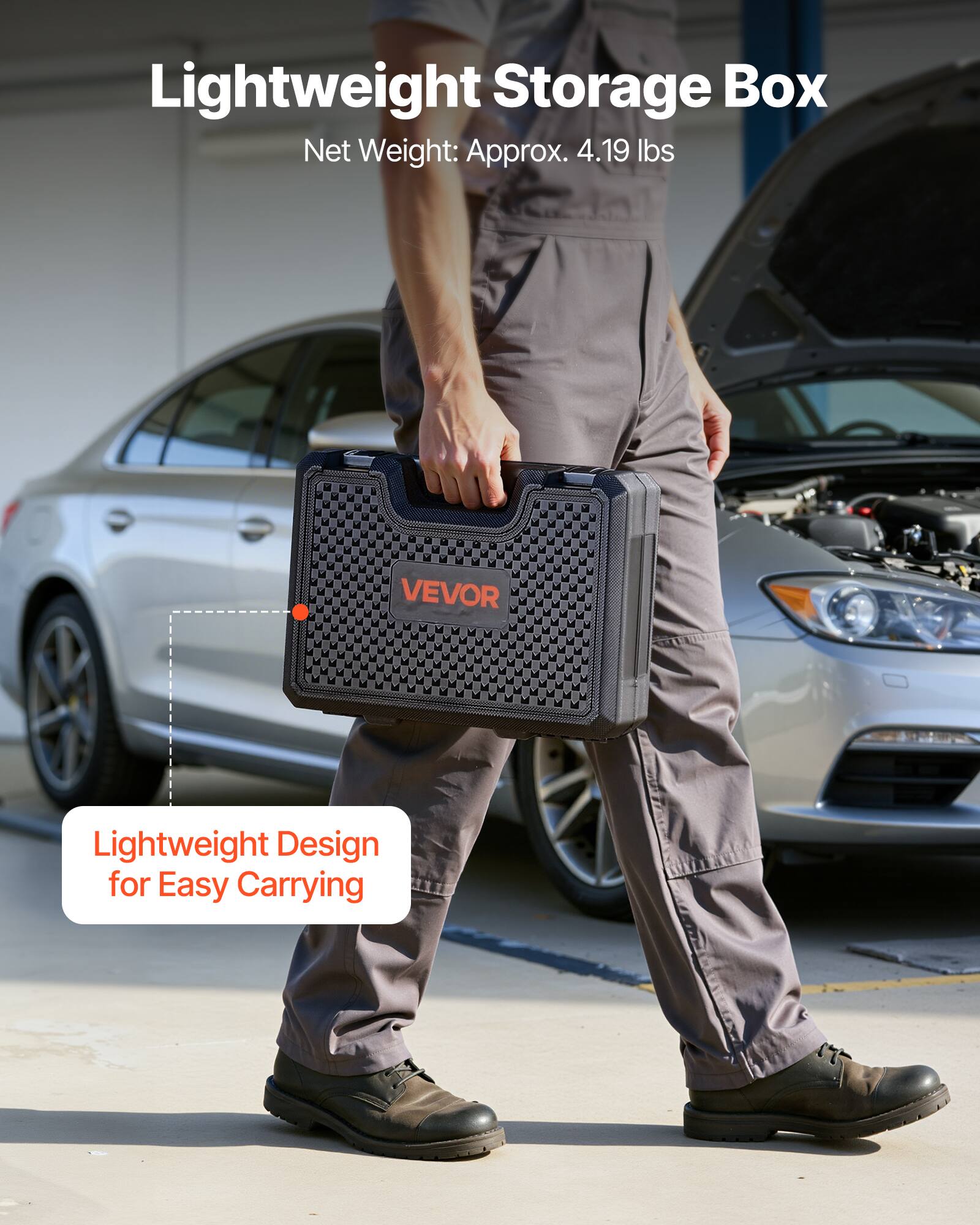 Lightweight Storage Box  
Net Weight: Approx. 4.19 lbs  

Lightweight Design for Easy Carrying