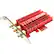 Left. ASUS - AC1900 Dual-Band Wireless PCI Express Network Card - Red.
