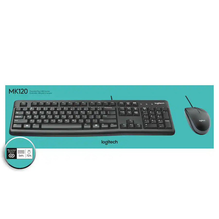 Keyboard Kit Teclado Y Mouse Logitech Mk120 Logitech MK120