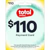 $110 Total Wireless Payment Card For use with Total Wireless Account to purchase Total Wireless products or service. Terms apply, please see reverse for details.