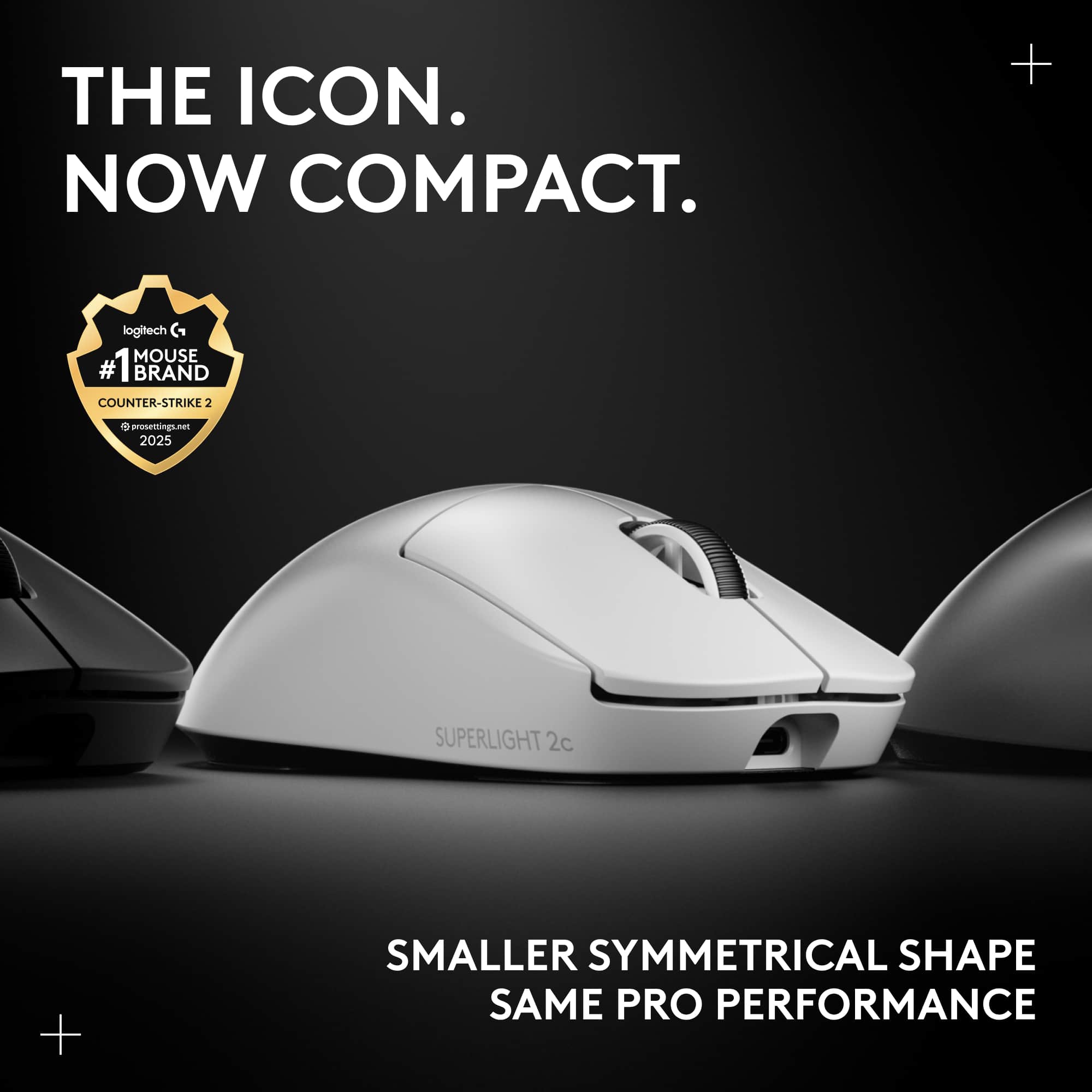 Logitech PRO X SUPERLIGHT 2c LIGHTSPEED Lightweight Compact