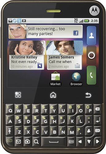 Front Standard. Motorola - Charm MB502 Mobile Phone - Golden Bronze (T-Mobile).