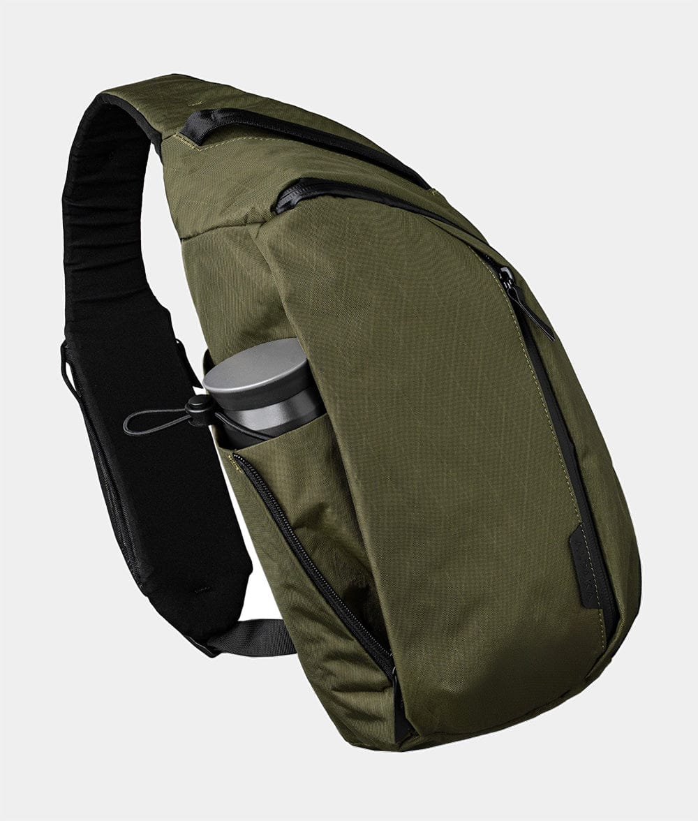 ALPAKA - Metro Crossbody Left Shoulder Sling Bag Men,Sling Backpack - Fits 11" Tablet - Single Shoulder - Olive Green X-Pac X42