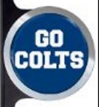 Alt View 2. PRORUN - Indianapolis Colts Automotive License Plate Frame with Team Badges - Multi.