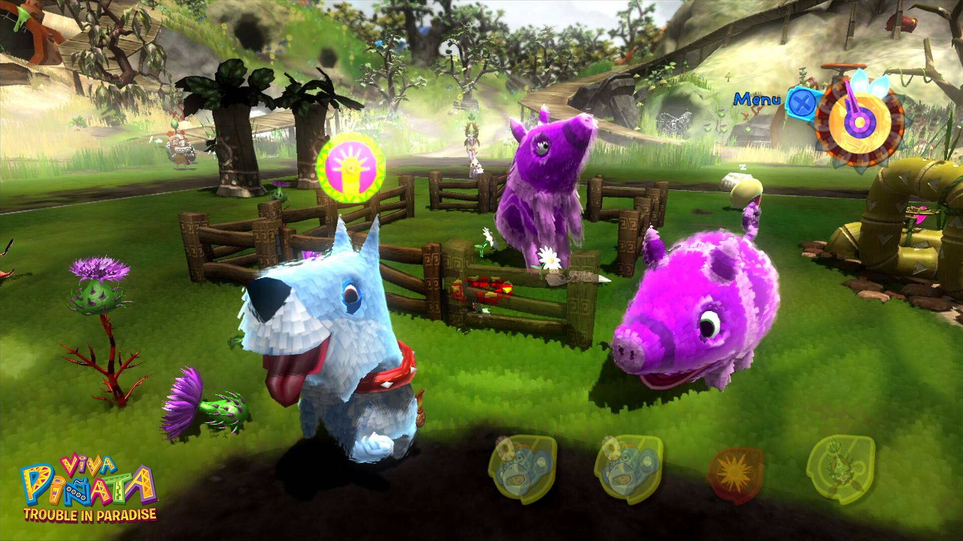 Menu X N b 7 AVIV PINATA TROUBLE IN PARADISE