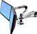 Angle Standard. Ergotron - LX Dual Side-by-Side Arm Mount - Black.