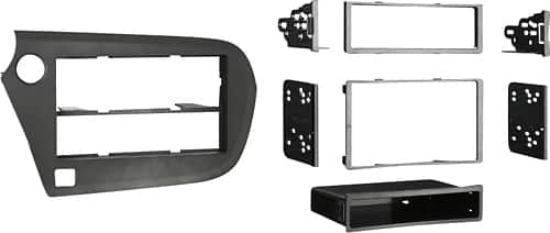Angle. Metra - Dash Kit for Select 2010-2014 Honda Insight DIN DDIN - Matte Black.