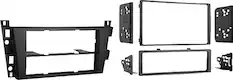 Angle. Metra - Dash Kit for Select 2006-2011 Cadillac DTS DIN DDIN - Charcoal.