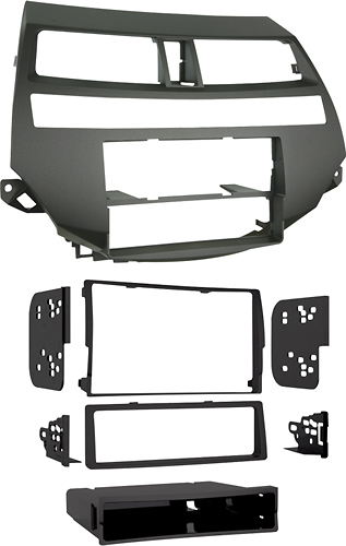 Angle View: Metra - Dash Kit for Select 2008-2012 Honda Accord Accord DIN DDIN - Black