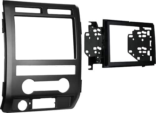 Angle. Metra - Dash Kit for Select 2009-2012 Ford F-150 DDIN - Black.