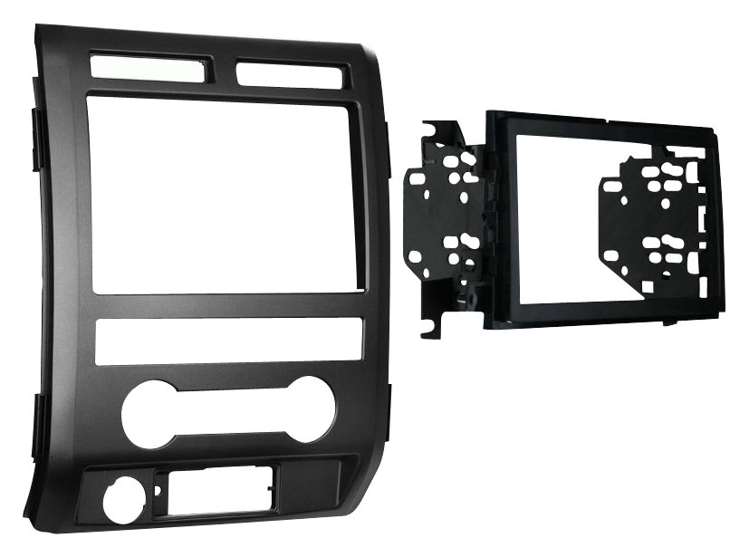 Metra - Double DIN Installation Kit for Most 2009 or Later Ford F-150 Vehicles - Black