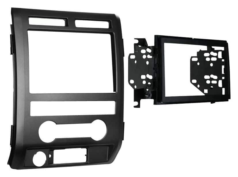 Front. Metra - Dash Kit for Select 2009-2012 Ford F-150 DDIN - Black.