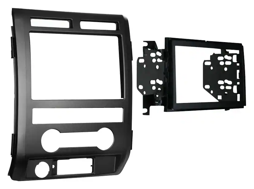 Front. Metra - Dash Kit for Select 2009-2012 Ford F-150 DDIN - Black.