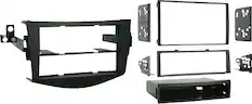 Angle. Metra - Dash Kit for Select 2006-2012 Toyota RAV4 DIN DDIN - Black.