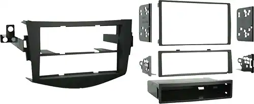 Metra - Dash Kit for Select 2006-2012 Toyota RAV4 DIN DDIN - Black