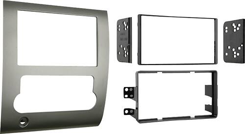 Angle. Metra - Dash Kit for Select 2008-2012 Nissan Titan DDIN - Silver.